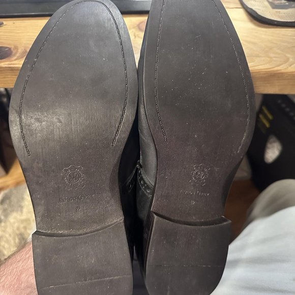 Aston Grey Black Wingtips Dress Shoes mens 12 US - Picture 10 of 10